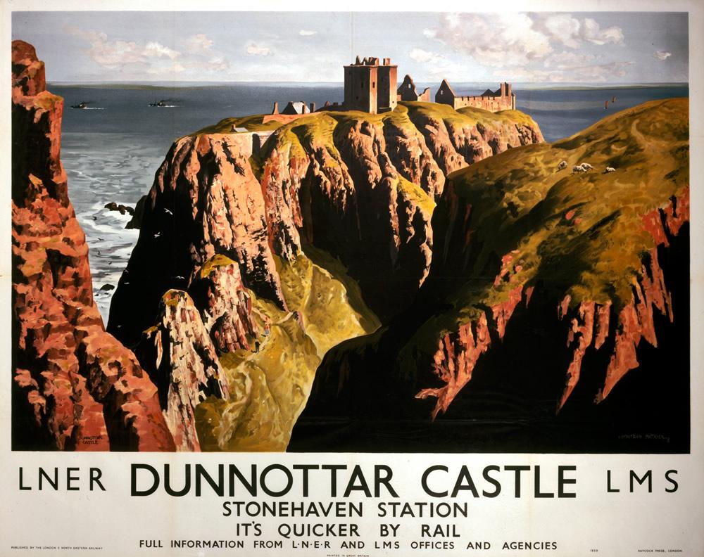 Image for Dunnottar Castle Railway Print